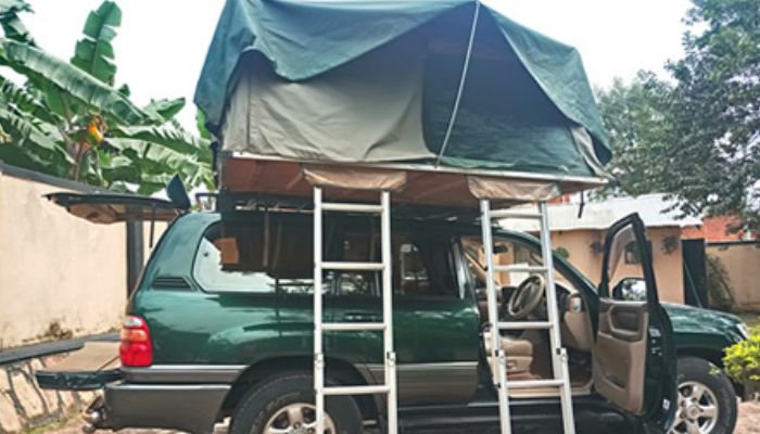 Land cruiser GX with a Rooftop Tent